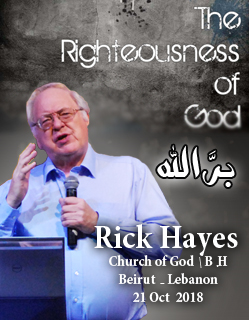Rick Hayes The rightessness of God 21 Oct 2018